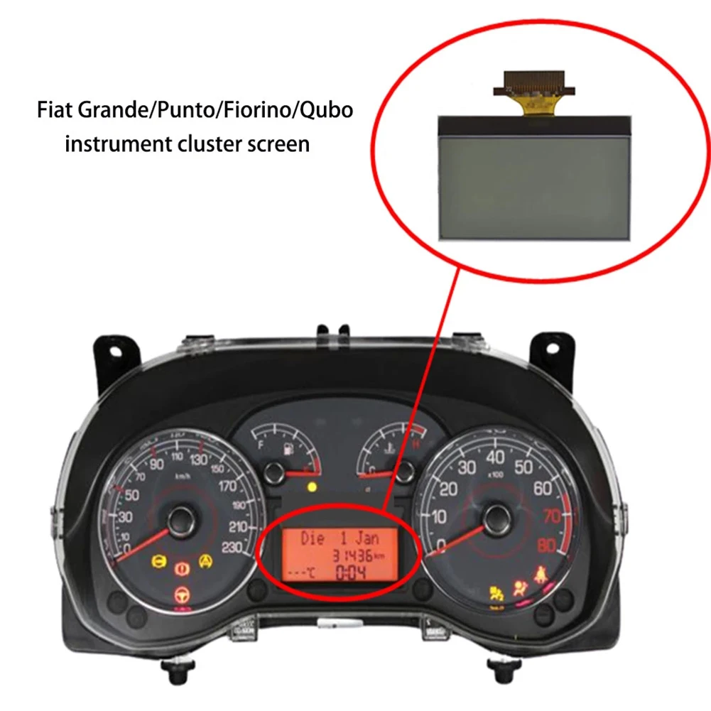 Cluster LCD Display Screen For Fiat Grande/Punto/Fiorino/Qubo 2003-2012 Plug-and-play Instrument Panel LCD Replacement Screen
Cluster LCD Display Screen For Fiat Grande/Punto/Fiorino/Qubo 2003-2012 Plug-and-play Instrument Panel LCD Replacement Screen