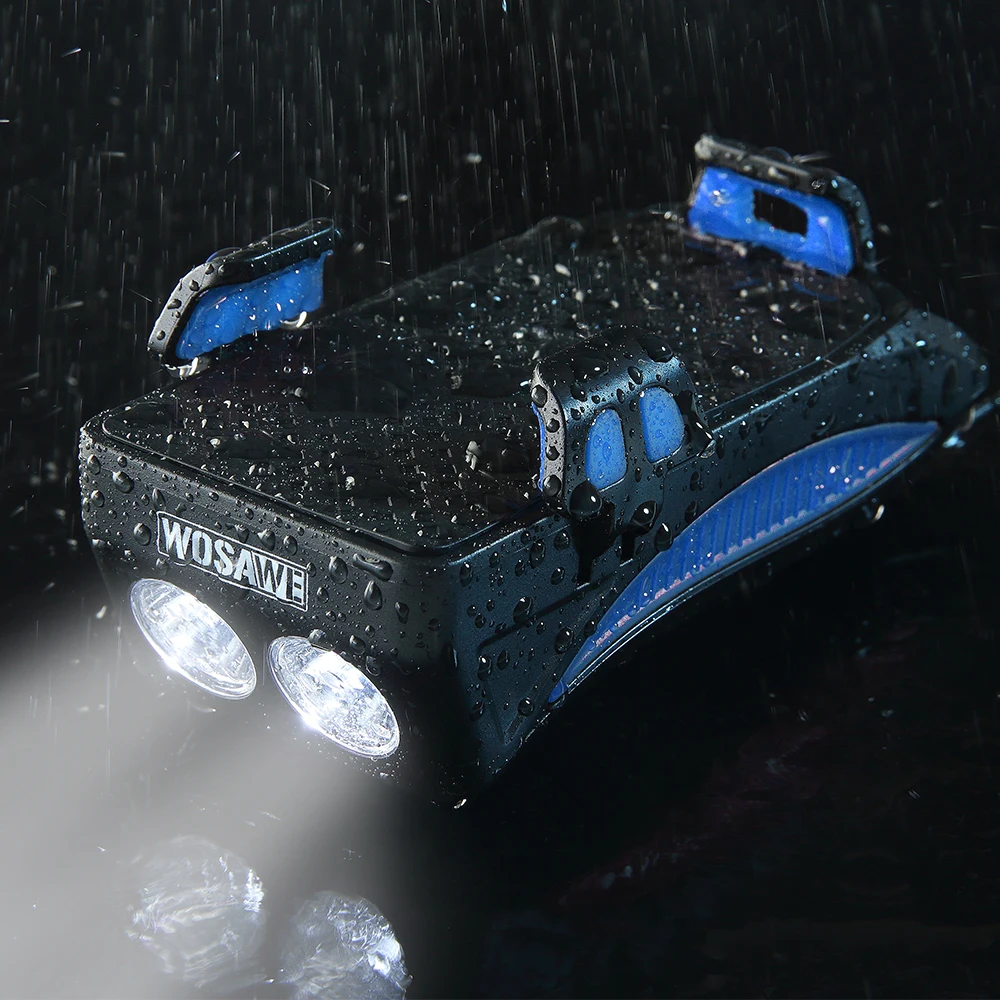 WOSAWE Waterproof Front LED Bicycle Light USB Rechargeable Horn Phone Holder Cycling Lamp Bike Flashlight Handlebar Headlight
WOSAWE Waterproof Front LED Bicycle Light USB Rechargeable Horn Phone Holder Cycling Lamp Bike Flashlight Handlebar Headlight