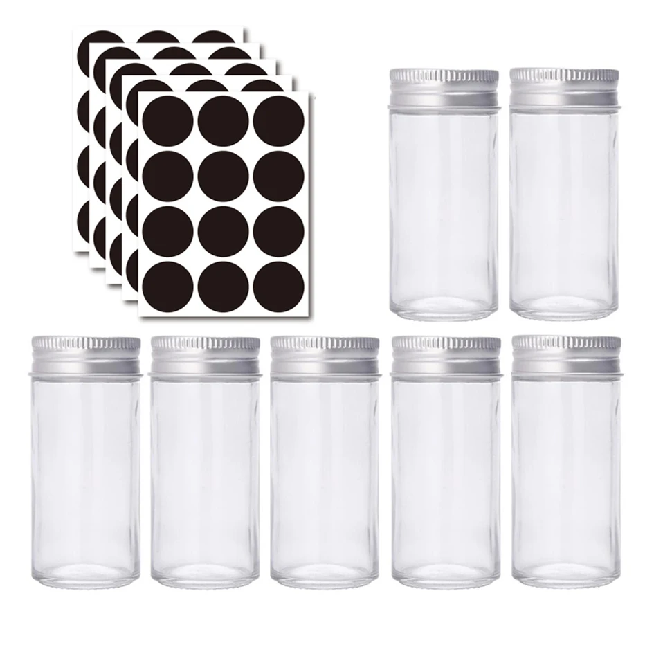 Glass Spice Jars Container with Labels Stickers Seasoning Bottle BBQ Cooking Pepper Salt Shaker Storage Bottles
Glass Spice Jars Container with Labels Stickers Seasoning Bottle BBQ Cooking Pepper Salt Shaker Storage Bottles