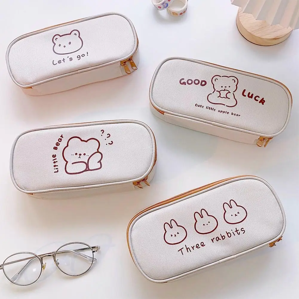 Little Bear Pen Bag Cute Kawaii Canvas Pencil Case Letter Bag High Bag Stationery Pen Capacity Cute Storagebag Simple Penci S7O8
Little Bear Pen Bag Cute Kawaii Canvas Pencil Case Letter Bag High Bag Stationery Pen Capacity Cute Storagebag Simple Penci S7O8