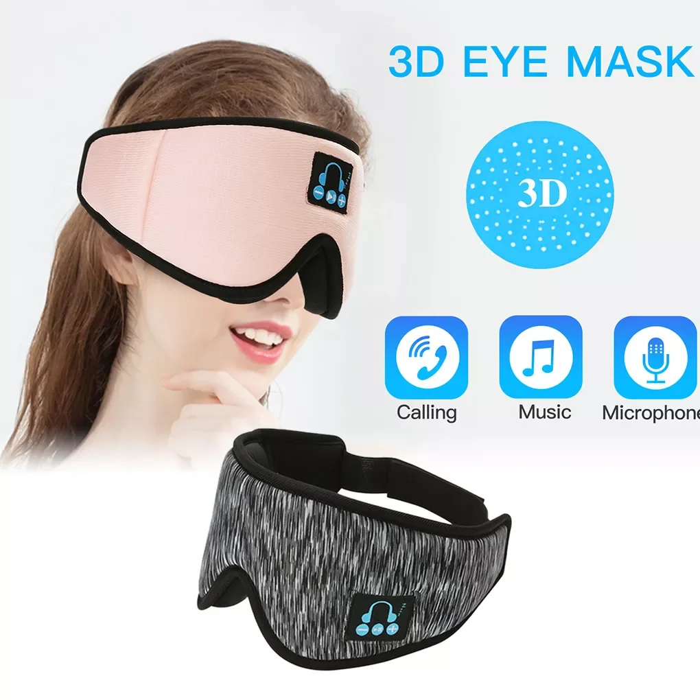 NEW 5.0 3D Calling Sleep Eye Mask Cover Wireless Bluetooth V5.0 Sleep Headphones Portable Blindfold Travel Eyepatches
NEW 5.0 3D Calling Sleep Eye Mask Cover Wireless Bluetooth V5.0 Sleep Headphones Portable Blindfold Travel Eyepatches