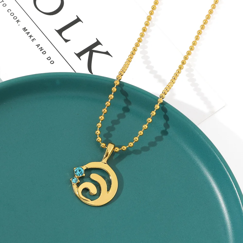Trendy Genshin Impact Luminous Necklace Glass Cabochon Crescent Moon Pendant Game Cosplay Jewelry Chain Necklaces for Women
Trendy Genshin Impact Luminous Necklace Glass Cabochon Crescent Moon Pendant Game Cosplay Jewelry Chain Necklaces for Women