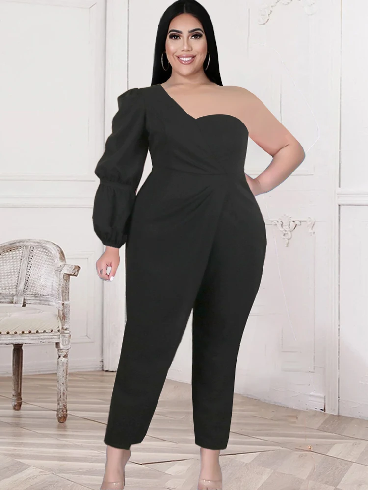 Женский Облегающий комбинезон на одно плечо, размеры до 5XL
Женский Облегающий комбинезон на одно плечо, размеры до 5XL