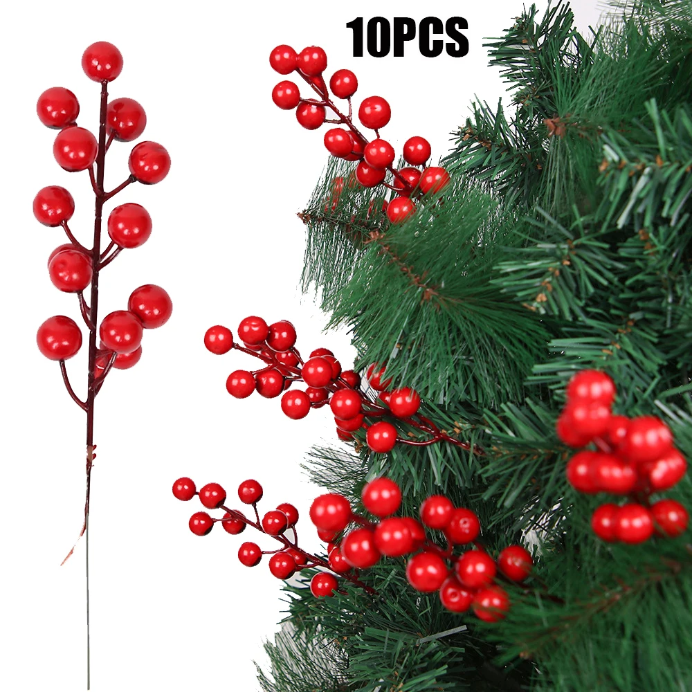 10Pcs Artificial Flower Simulation Fruit Red Berries Bouquet DIY Gift Wreath Ornaments Home Holiday Christmas Party Decorations
10Pcs Artificial Flower Simulation Fruit Red Berries Bouquet DIY Gift Wreath Ornaments Home Holiday Christmas Party Decorations