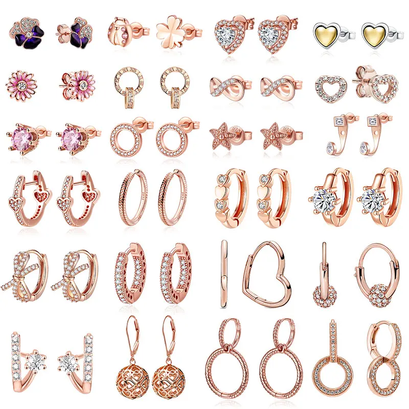 New Arrival 100% Plata De Ley 925 Pendientes Fit Original Pandora Gold Round Earrings For Women Earrings Making Fine Jewelry
New Arrival 100% Plata De Ley 925 Pendientes Fit Original Pandora Gold Round Earrings For Women Earrings Making Fine Jewelry