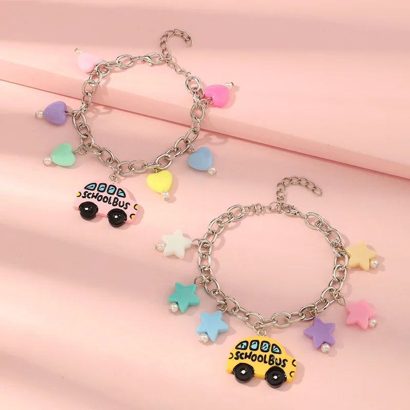 BFF Bracelet Sets Gifts Multi Colour Children DIY Heart Stars Beads Pendant Bracelet Cute Kids Girls BFF Bracelet Jewelry 
BFF Bracelet Sets Gifts Multi Colour Children DIY Heart Stars Beads Pendant Bracelet Cute Kids Girls BFF Bracelet Jewelry
