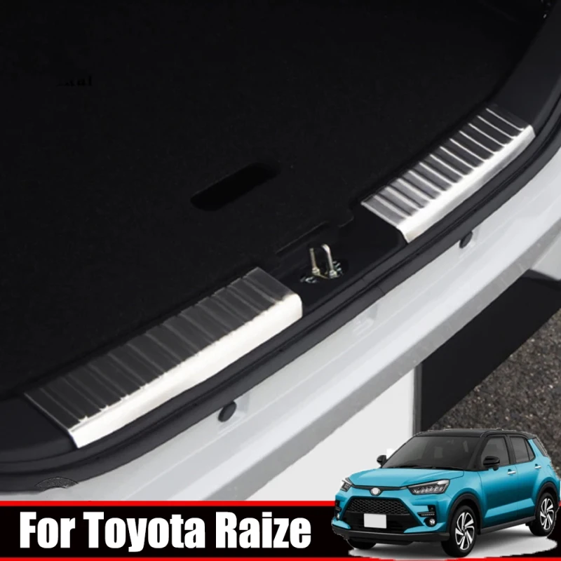 For Toyota Raize A200/A201 2020 2021 stainless steel Built-in Rear Bumper Protector Sill Trunk Tread Plate Trim Car Accessories
For Toyota Raize A200/A201 2020 2021 stainless steel Built-in Rear Bumper Protector Sill Trunk Tread Plate Trim Car Accessories