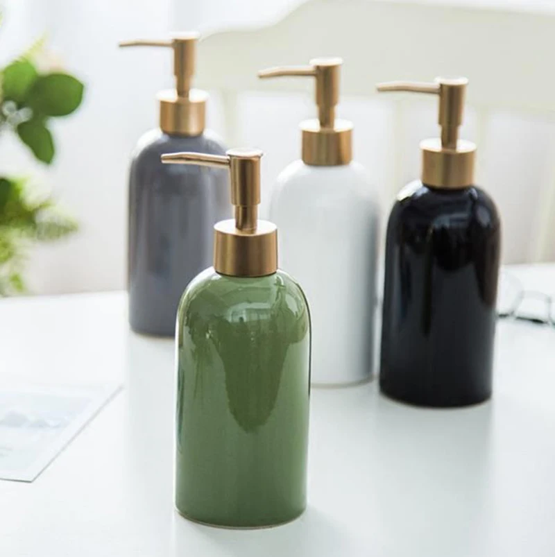 420ml Ceramic Soap Dispenser Emulsion Dispensing Bottle Nordic Hotel Club Hand Shower Gel Shampoo Bottle Bathroom Accessories
420ml Ceramic Soap Dispenser Emulsion Dispensing Bottle Nordic Hotel Club Hand Shower Gel Shampoo Bottle Bathroom Accessories