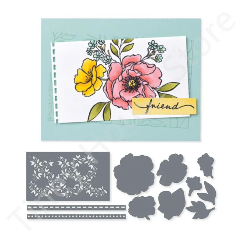 2022 New Flowers Metal Cutting Dies and Clear Stamps For DIY Scrapbooking Embossed Paper Cards Photo Album Decoration Stencils
2022 New Flowers Metal Cutting Dies and Clear Stamps For DIY Scrapbooking Embossed Paper Cards Photo Album Decoration Stencils