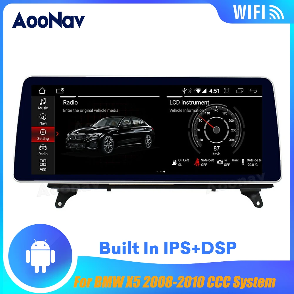 12.3 Inch Car Radio GPS Navigation Radio Multimedia Player For BMW X5 2008-2010 CCC System Car Autoradio Player 2 Din
12.3 Inch Car Radio GPS Navigation Radio Multimedia Player For BMW X5 2008-2010 CCC System Car Autoradio Player 2 Din
