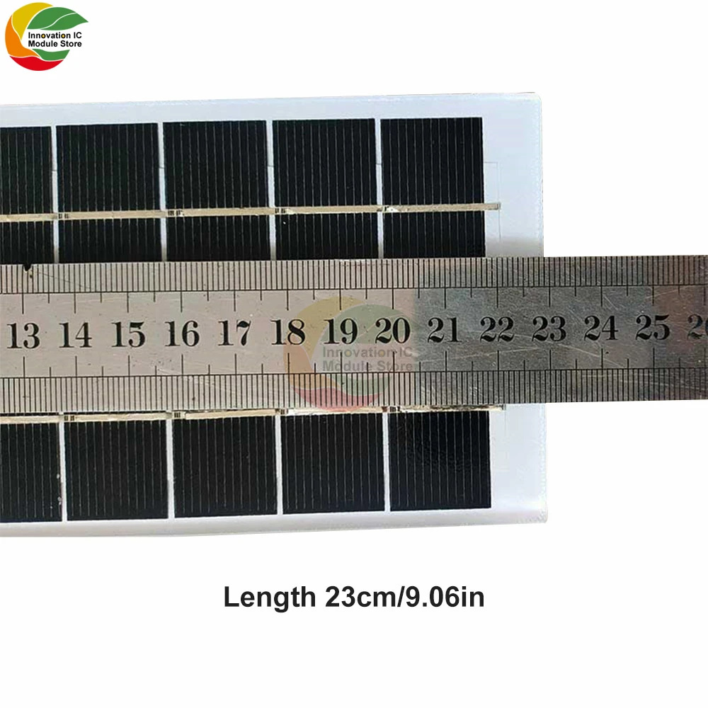 

6V3W Watt Monocrystalline Silicon Photovoltaic Cell Solar Power Panel Tempered Glass Rechargeable 3.7v Lithium Battery Module