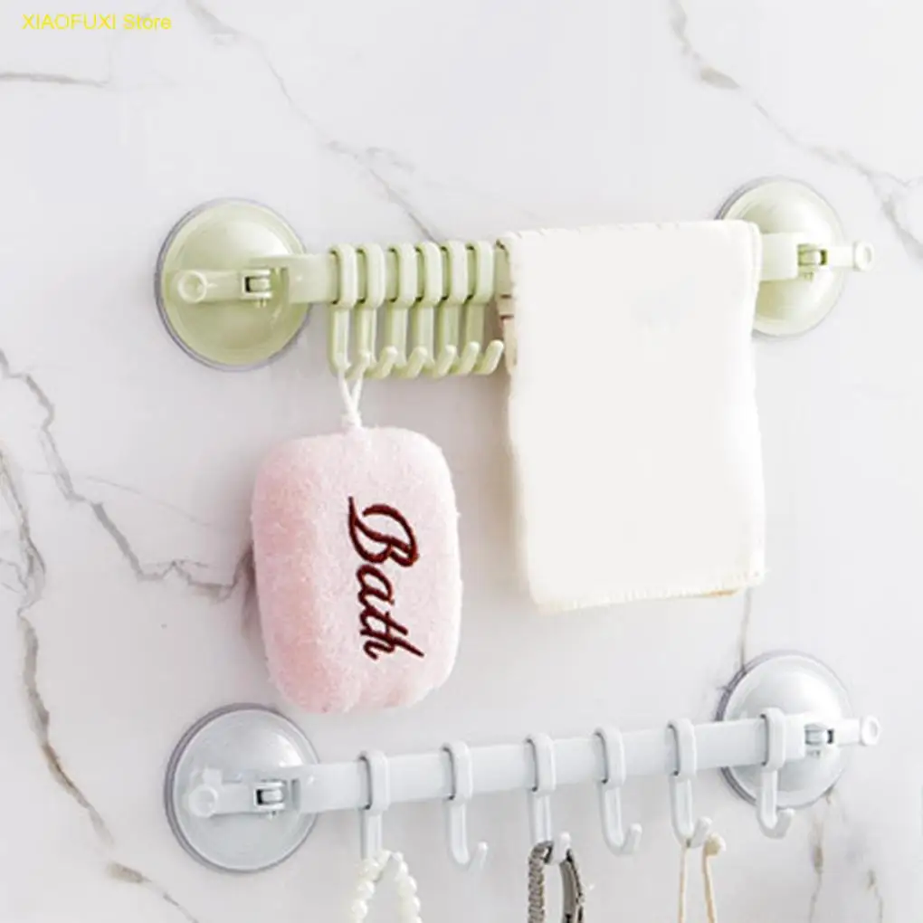 Towel Spoon Rack Suction Cup 6 Hooks Bathroom Kitchen Wall Door Non-trace Strong Holder Sucker Hanger Hand sink accessories
Towel Spoon Rack Suction Cup 6 Hooks Bathroom Kitchen Wall Door Non-trace Strong Holder Sucker Hanger Hand sink accessories