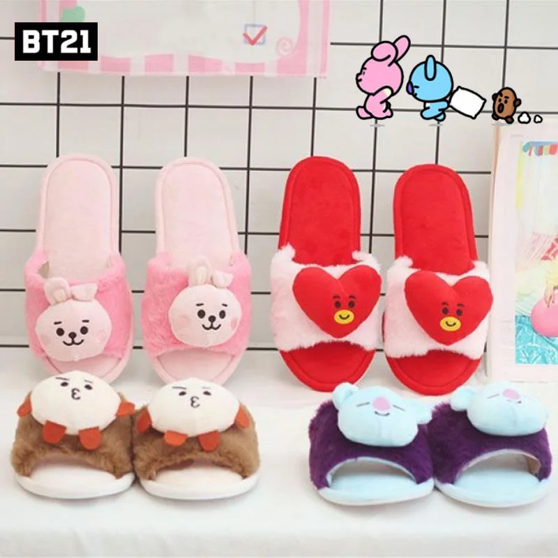 Тапки линейные BT21 с мультяшными героями, милые модные плюшевые тапочки с аниме куклой, домашние Нескользящие утепленные хлопковые сандалии...
Тапки линейные BT21 с мультяшными героями, милые модные плюшевые тапочки с аниме куклой, домашние Нескользящие утепленные хлопковые сандалии...