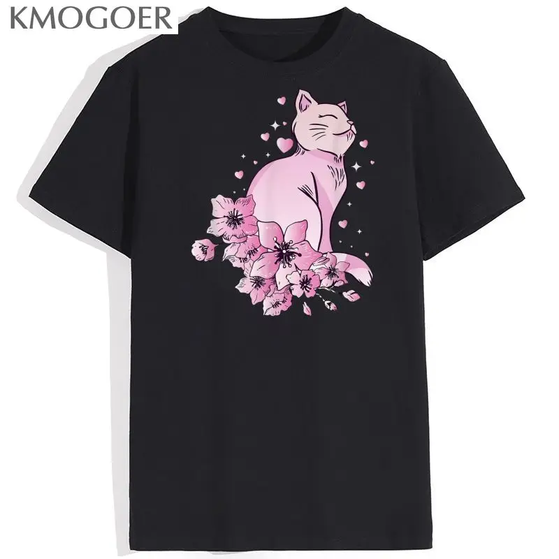 Футболка мужская с принтом милого кота с Сакурой и цветущей вишни 
Футболка мужская с принтом милого кота с Сакурой и цветущей вишни