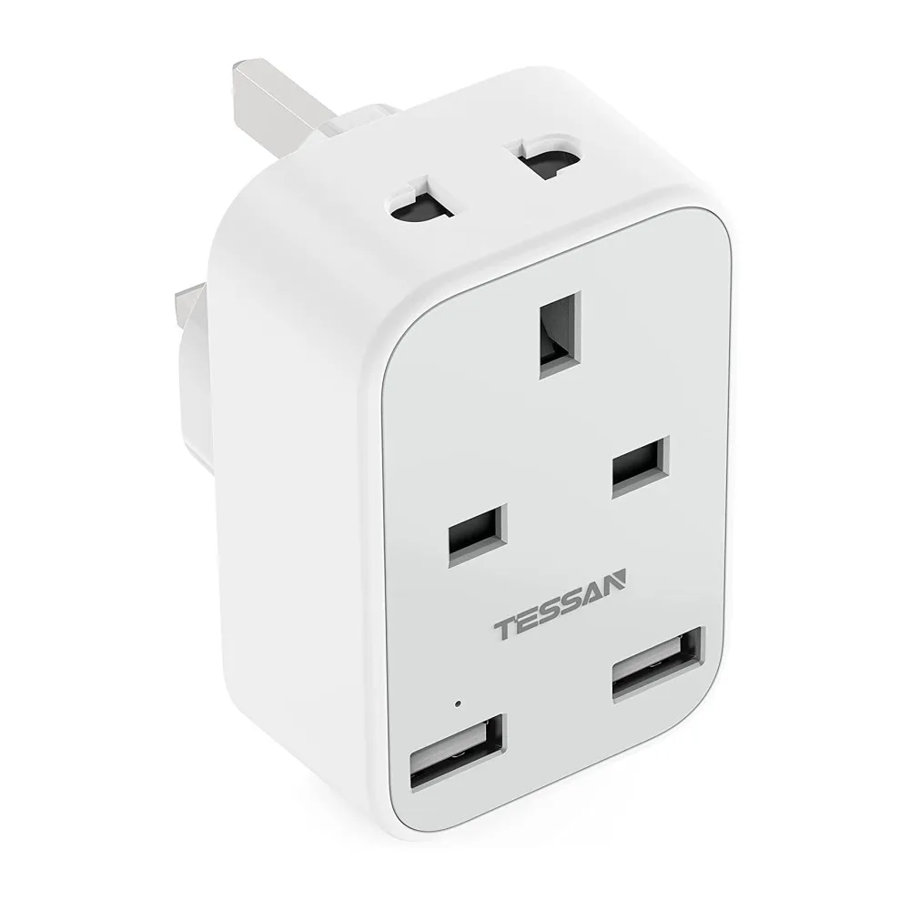 4-in-1 Multi Travel Plug Adapter with Double USB Ports, UK Plug Shaver Adapter for Bathroom Electric Toothbrush and EU US Plugs
4-in-1 Multi Travel Plug Adapter with Double USB Ports, UK Plug Shaver Adapter for Bathroom Electric Toothbrush and EU US Plugs
