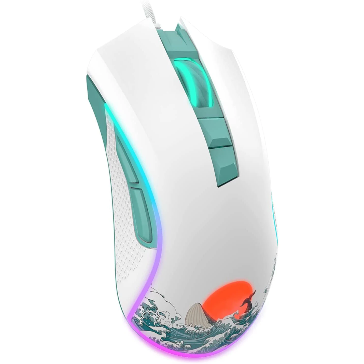 XVX Wired Gaming Mouse RGB Backlit PC Gaming Mouse with Adjustable 12000DPI/7 Programmable Buttons Coral Sea Computer USB Mouse
XVX Wired Gaming Mouse RGB Backlit PC Gaming Mouse with Adjustable 12000DPI/7 Programmable Buttons Coral Sea Computer USB Mouse