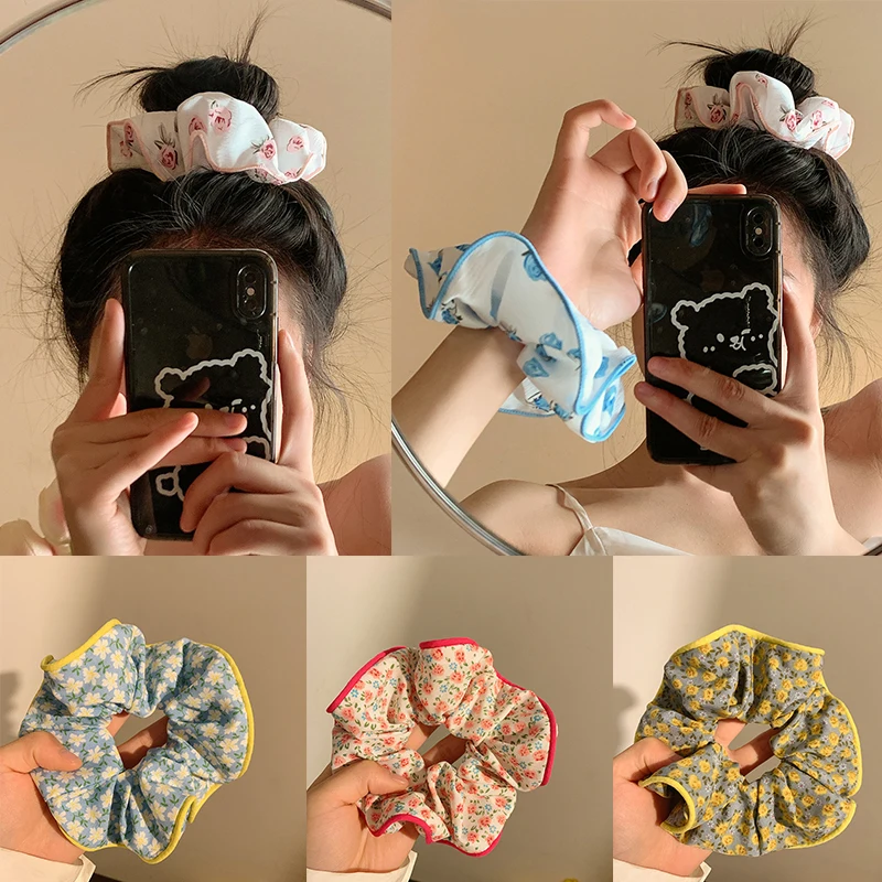 Small Flower Hair Rope Large Ponytail Holder Rubber Bands Hair Ties Elastic Hair Band Floral Printed Scrunchies Korea Fashion
Small Flower Hair Rope Large Ponytail Holder Rubber Bands Hair Ties Elastic Hair Band Floral Printed Scrunchies Korea Fashion