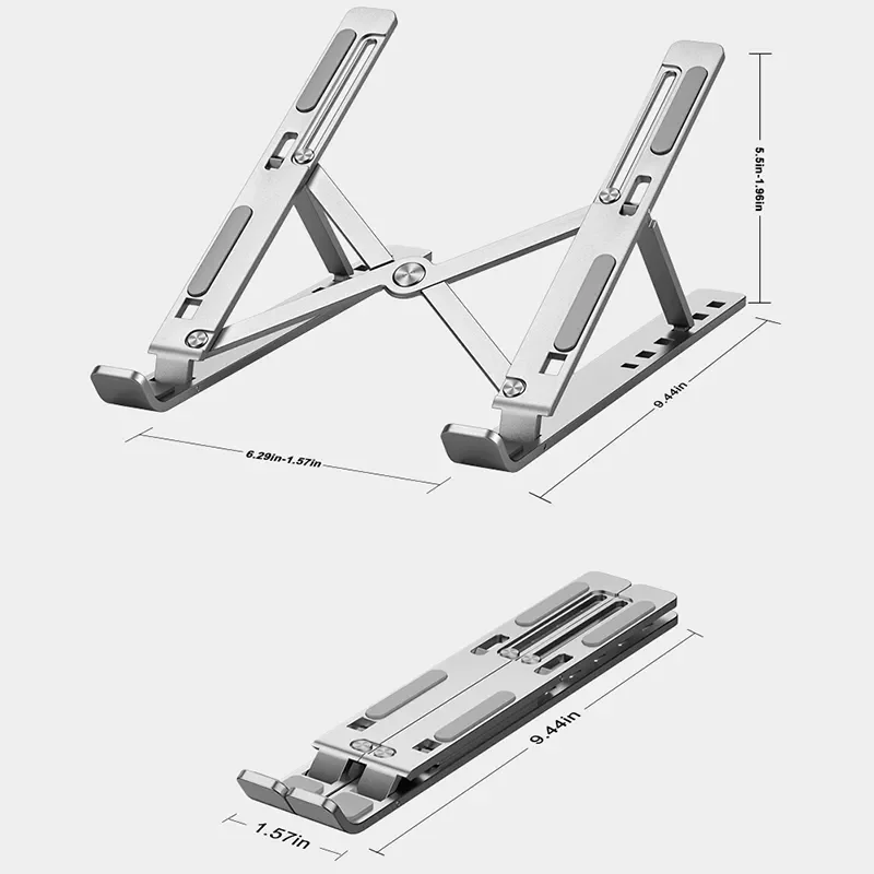 Portable Laptop Stand Aluminium Foldable Notebook Support Laptop Base Macbook Pro Holder Adjustable Bracket Computer Accessories
Portable Laptop Stand Aluminium Foldable Notebook Support Laptop Base Macbook Pro Holder Adjustable Bracket Computer Accessories