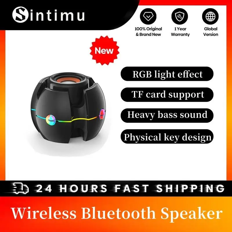 Wireless Bluetooth Speaker Heavy Bass Sound Support TF Card Playback High Volume Audio RGB Light Effect Physical Key Speakers
Wireless Bluetooth Speaker Heavy Bass Sound Support TF Card Playback High Volume Audio RGB Light Effect Physical Key Speakers
