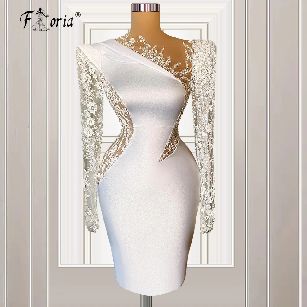 Graceful Ivory Satin Woman Party Dress 2022 Mermaid Pearls Lace Knee Length Prom Celebrity Dresses Robe de Cocktail Custom Made
Graceful Ivory Satin Woman Party Dress 2022 Mermaid Pearls Lace Knee Length Prom Celebrity Dresses Robe de Cocktail Custom Made