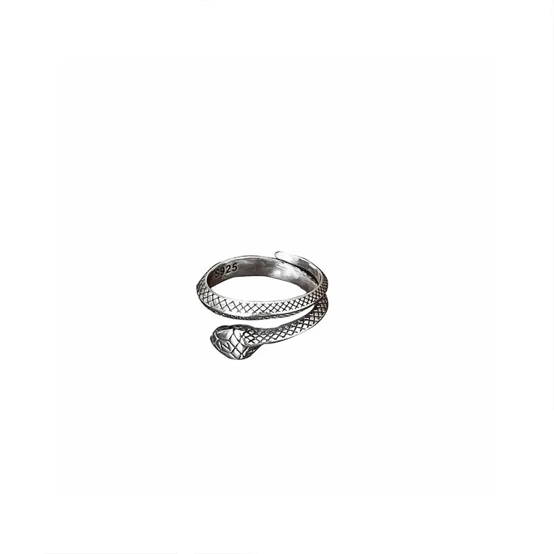 

Серебряное кольцо в виде змеи S925 с открытым крестом, женское бриллиантовое роскошное и маленькое дизайнерское кольцо