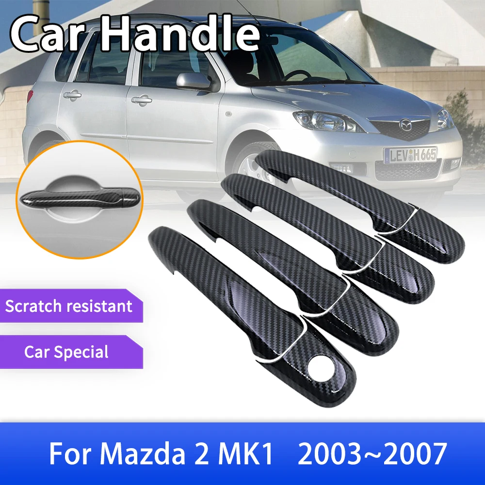 Carbon Fiber Door Handle Cover Trim Sticker for Mazda 2 MK1 DY Demio 2003 2004 2005 2006 2007 Car Styling Decoration Accessories
Carbon Fiber Door Handle Cover Trim Sticker for Mazda 2 MK1 DY Demio 2003 2004 2005 2006 2007 Car Styling Decoration Accessories