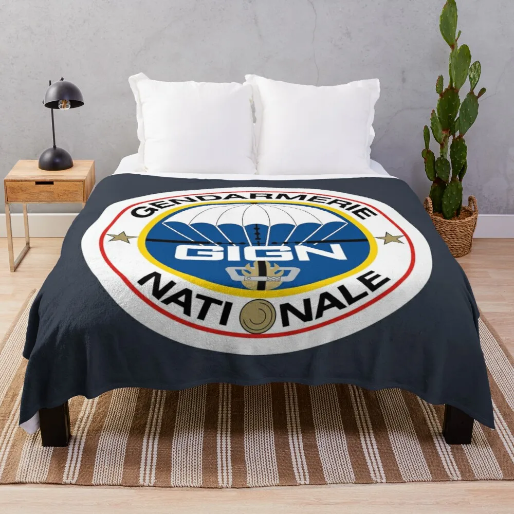 

National Gendarmerie Intervention Group - GIGN (France) Throw Blanket custom blanket furry blanket