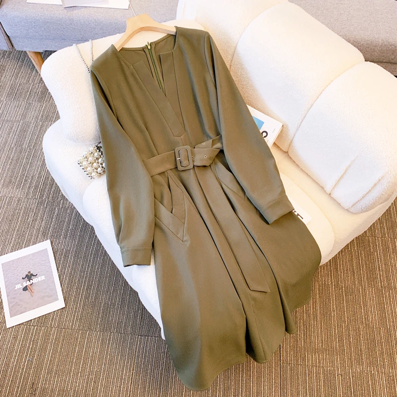 Женское платье SuperAen, Осень-зима 2022, новое длинное офисное платье с v-образным вырезом и высокой талией
Женское платье SuperAen, Осень-зима 2022, новое длинное офисное платье с v-образным вырезом и высокой талией