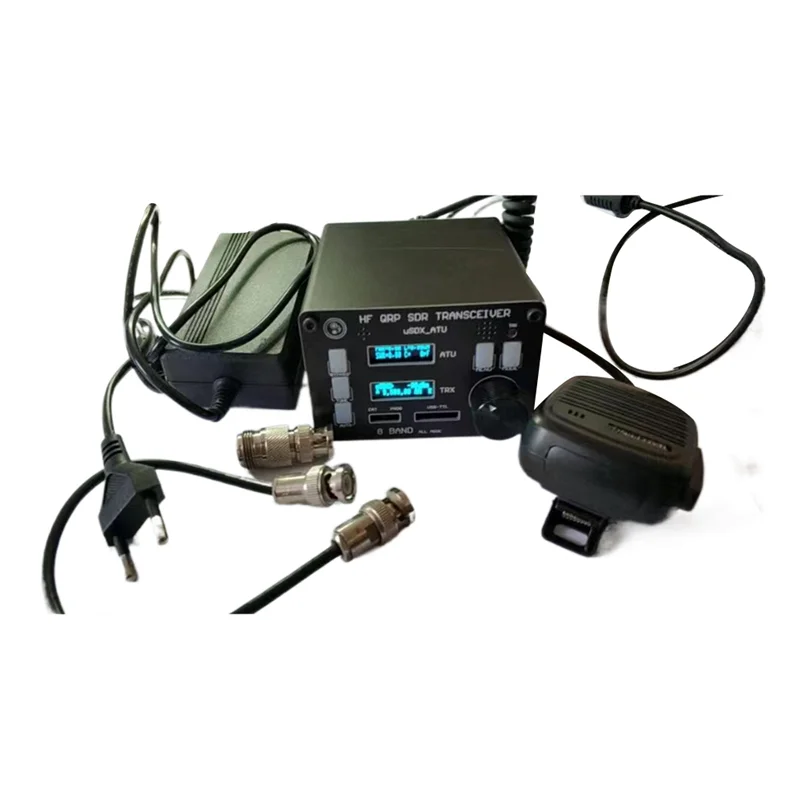 USDX SDR Transceiver All Mode 8 Band HF Ham Radio QRP CW Transceiver Built-In ATU-100 Antenna Tuner Dual OLED(EU Plug)
USDX SDR Transceiver All Mode 8 Band HF Ham Radio QRP CW Transceiver Built-In ATU-100 Antenna Tuner Dual OLED(EU Plug)