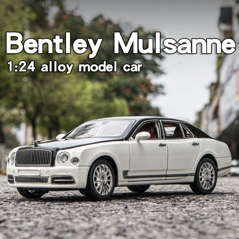 Diecast 1/24 Scale Bentley Mulsanne Alloy Model Car Collection Vehicle Simulation Sound & Light Metal Toy Car Toy For Kids Gift
Diecast 1/24 Scale Bentley Mulsanne Alloy Model Car Collection Vehicle Simulation Sound & Light Metal Toy Car Toy For Kids Gift