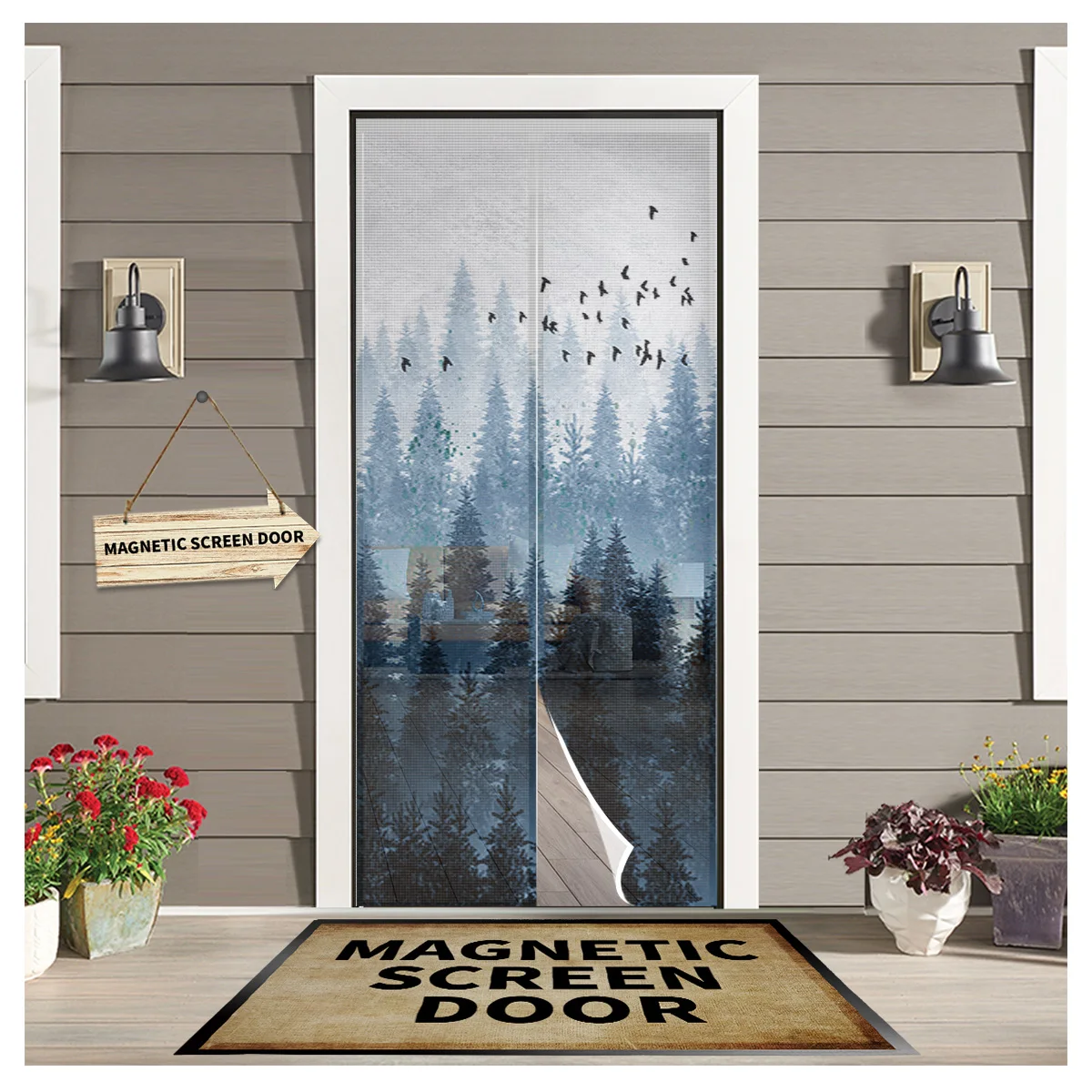 Landscape Coniferous Forest Birds Kitchen Door Curtain Mosquito-proof Window Screen Bedroom Magnetic Door Curtain
Landscape Coniferous Forest Birds Kitchen Door Curtain Mosquito-proof Window Screen Bedroom Magnetic Door Curtain