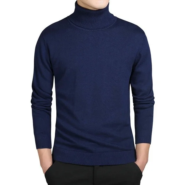 Turtleneck Cotton Sweater Men Pullovers Brand Casual Autumn Fashion Sweater Male Solid Slim Fit Knitted Long Sleeve Blue Black
Turtleneck Cotton Sweater Men Pullovers Brand Casual Autumn Fashion Sweater Male Solid Slim Fit Knitted Long Sleeve Blue Black