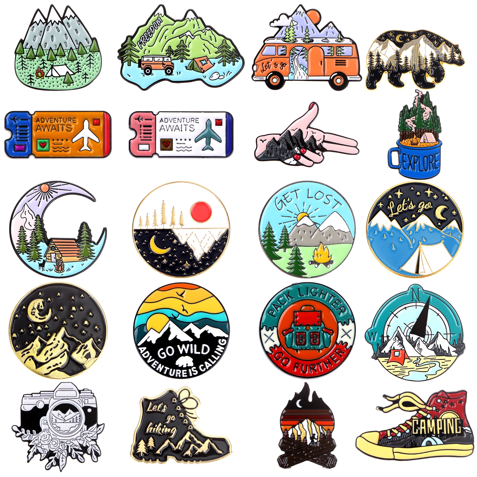 Outdoors Mountain Starry Night Enamel Pin Custom Wild Camping Hiking Brooches Bag Clothes Lapel Pin Adventure Badge Jewelry Gift
Outdoors Mountain Starry Night Enamel Pin Custom Wild Camping Hiking Brooches Bag Clothes Lapel Pin Adventure Badge Jewelry Gift