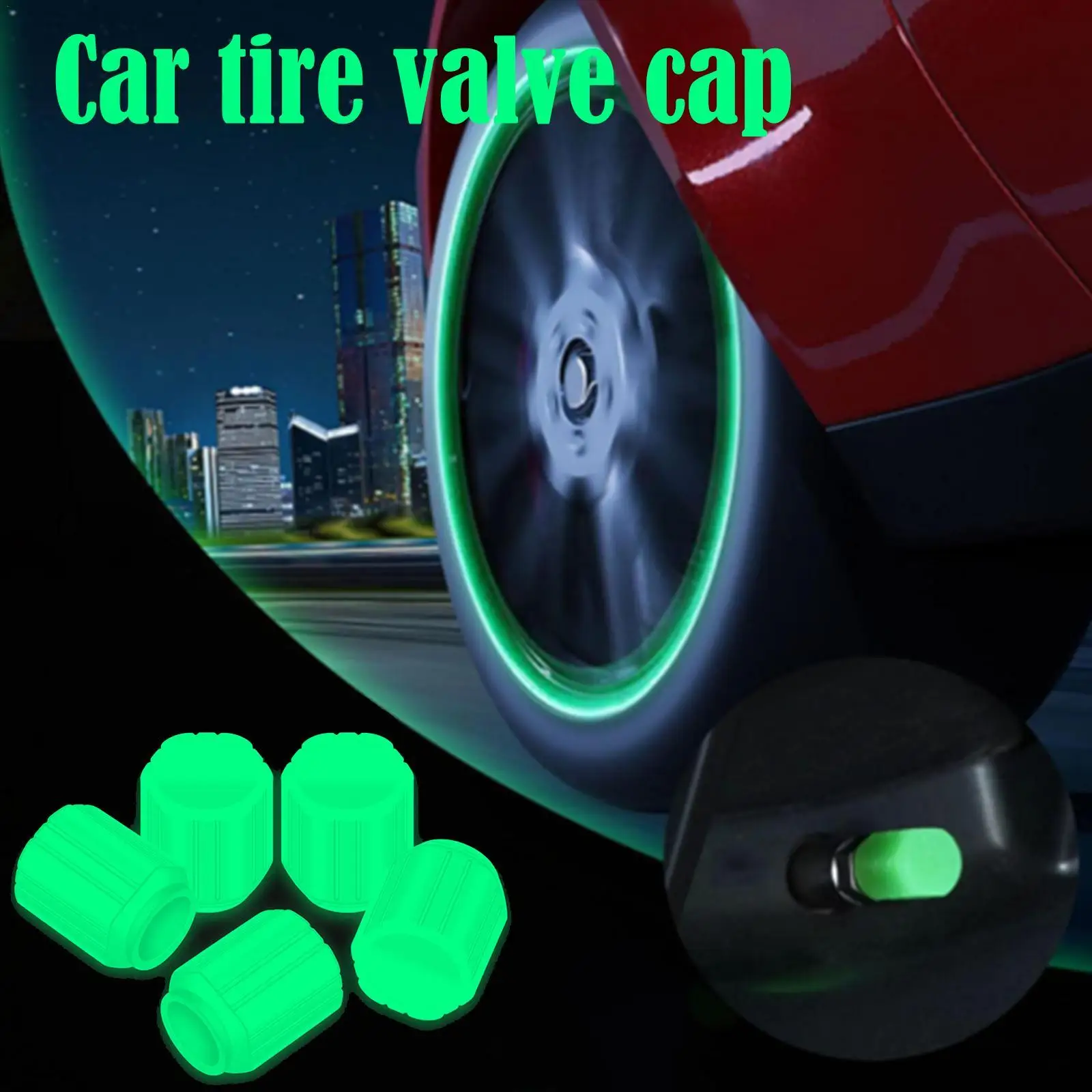 4pcs Luminous Valve Cap Universal Plastic ABS Dust-proof Decorative Tires Accessories Tyre Stem Covers Applicable Car Motorcycle
4pcs Luminous Valve Cap Universal Plastic ABS Dust-proof Decorative Tires Accessories Tyre Stem Covers Applicable Car Motorcycle