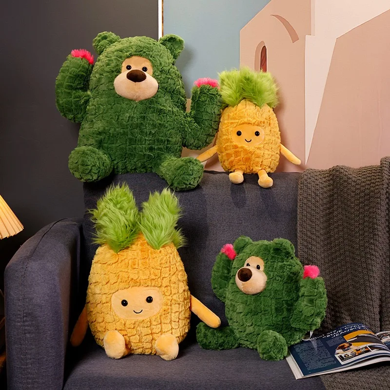 Необычная плюшевая подушка для дивана с изображением фруктов кактуса ананаса растений 
Необычная плюшевая подушка для дивана с изображением фруктов кактуса ананаса растений