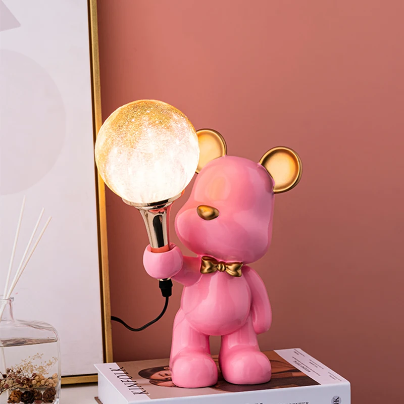 Light Luxury Home Decoration Cute Bear Table Lamp Decoration Bedroom Bedside Table Decoration Night Light Kawaii Room Decoration
Light Luxury Home Decoration Cute Bear Table Lamp Decoration Bedroom Bedside Table Decoration Night Light Kawaii Room Decoration