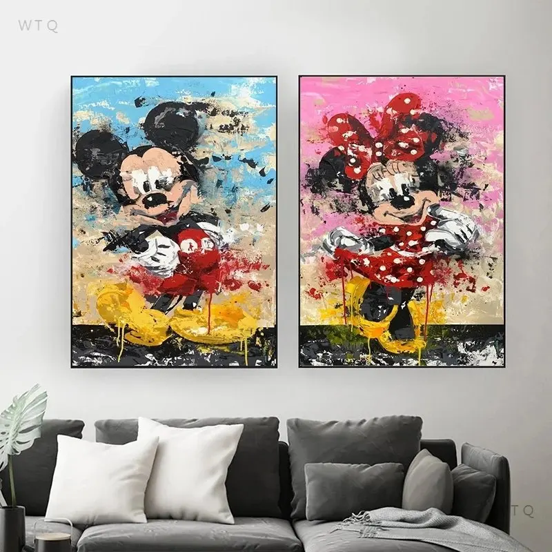 Холст Disney, настенные картины с принтом Микки, Постер Минни, картина для дома, мультяшное украшение, модульная гостиная, без рамки
Холст Disney, настенные картины с принтом Микки, Постер Минни, картина для дома, мультяшное украшение, модульная гостиная, без рамки