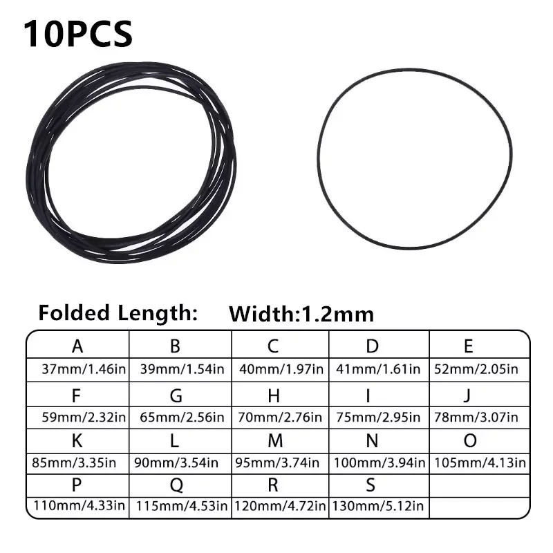 2023NEW 1.2mm Width Universal Mix Cassette Tape Machine Belts Assorted Common Drive Flat Rubber Belt For CD DVD Recorders Walkma
2023NEW 1.2mm Width Universal Mix Cassette Tape Machine Belts Assorted Common Drive Flat Rubber Belt For CD DVD Recorders Walkma