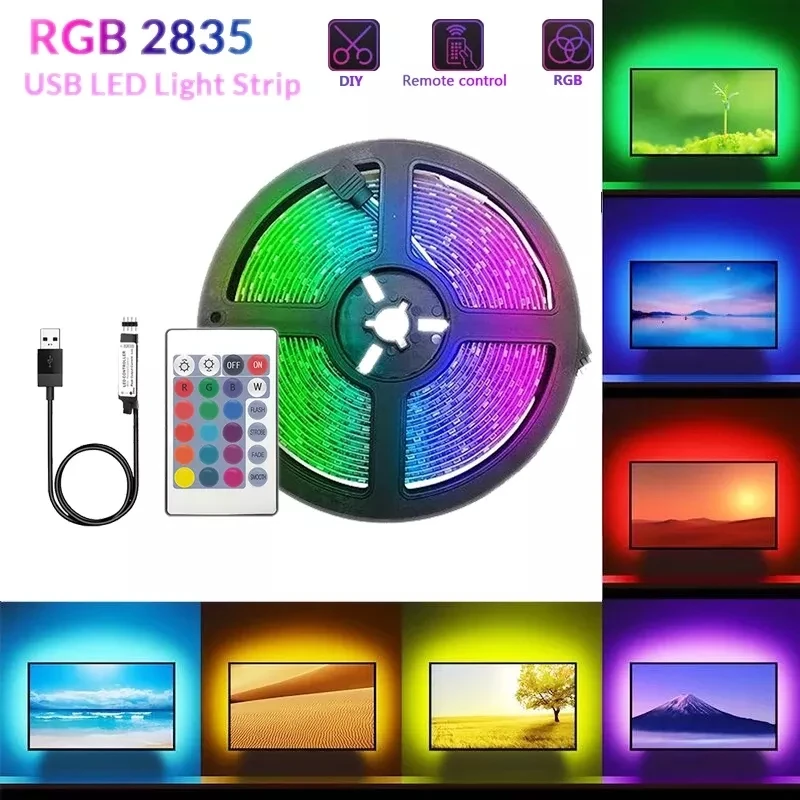 Led Tv Usb Strip Rgb 3528 Warm White Diode Tape With Bluetooth Controller 5V Colorful Children Into The Room 5M Led Light Ribbon
Led Tv Usb Strip Rgb 3528 Warm White Diode Tape With Bluetooth Controller 5V Colorful Children Into The Room 5M Led Light Ribbon