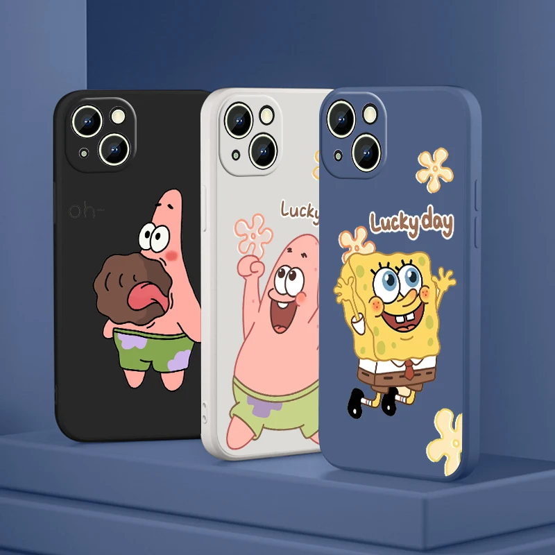 Cartoon SpongeBob Patrick For Apple iPhone 14 13 12 11 Pro Max Plus XS XR X 8 7 SE Liquid Rope Phone Case Capa Cover
Cartoon SpongeBob Patrick For Apple iPhone 14 13 12 11 Pro Max Plus XS XR X 8 7 SE Liquid Rope Phone Case Capa Cover