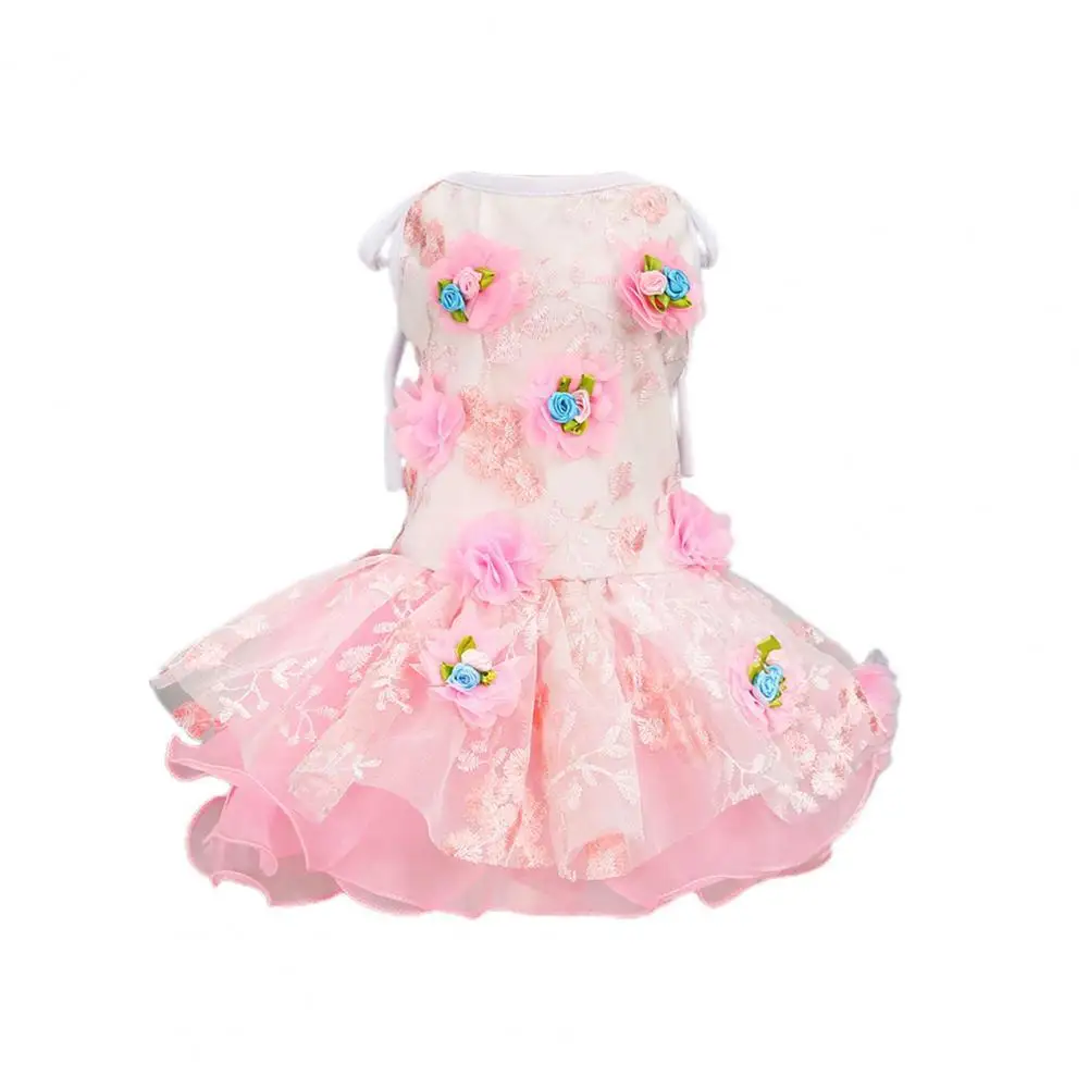 Summer Dog Dress Round Neck Flower Design Lace Princess Dress Pet Suspender Skirt Puppy Sleeveless Clothes for Party
Summer Dog Dress Round Neck Flower Design Lace Princess Dress Pet Suspender Skirt Puppy Sleeveless Clothes for Party