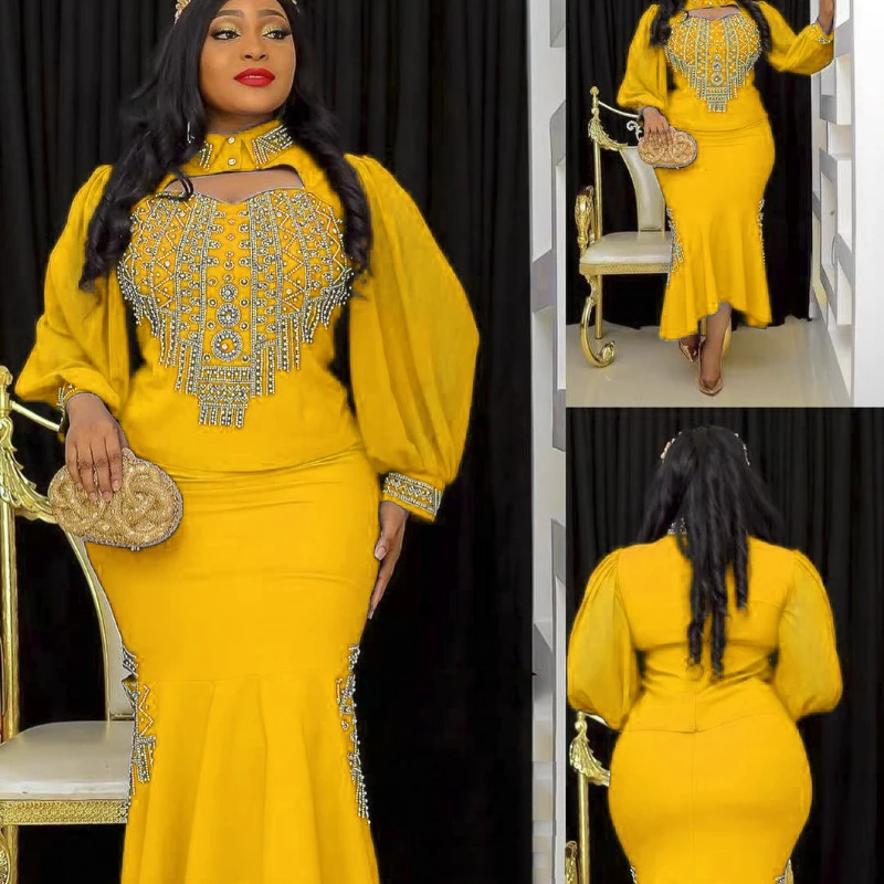 African Clothes Women Summer 2022 African Women Polyester Blue Yellow Two Pieces Sets Top and Skirts African Suit
African Clothes Women Summer 2022 African Women Polyester Blue Yellow Two Pieces Sets Top and Skirts African Suit