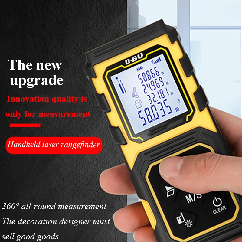 CUPBTNA 60m Laser Distance Meter RangeFinder Slope Trajectory Compensation Digital Measure Tape Roulette Hot Sale Range Finder
CUPBTNA 60m Laser Distance Meter RangeFinder Slope Trajectory Compensation Digital Measure Tape Roulette Hot Sale Range Finder