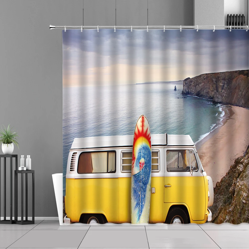 Home Decoration Bus Travel Theme Home Bathroom Curtain Shower Curtain Waterproof Ocean Seascape Scenery Shower Curtain
Home Decoration Bus Travel Theme Home Bathroom Curtain Shower Curtain Waterproof Ocean Seascape Scenery Shower Curtain