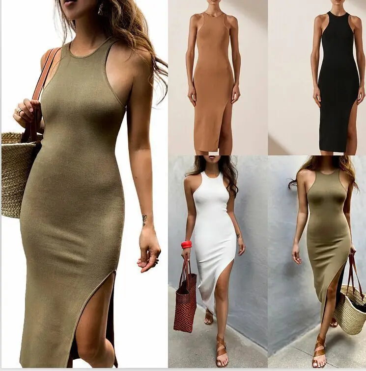 Dress for Women 2023 New Long Off-the-shoulder Slim Bodycon Dress Ladies Sleeveless Sexy Women's Dress
Dress for Women 2023 New Long Off-the-shoulder Slim Bodycon Dress Ladies Sleeveless Sexy Women's Dress