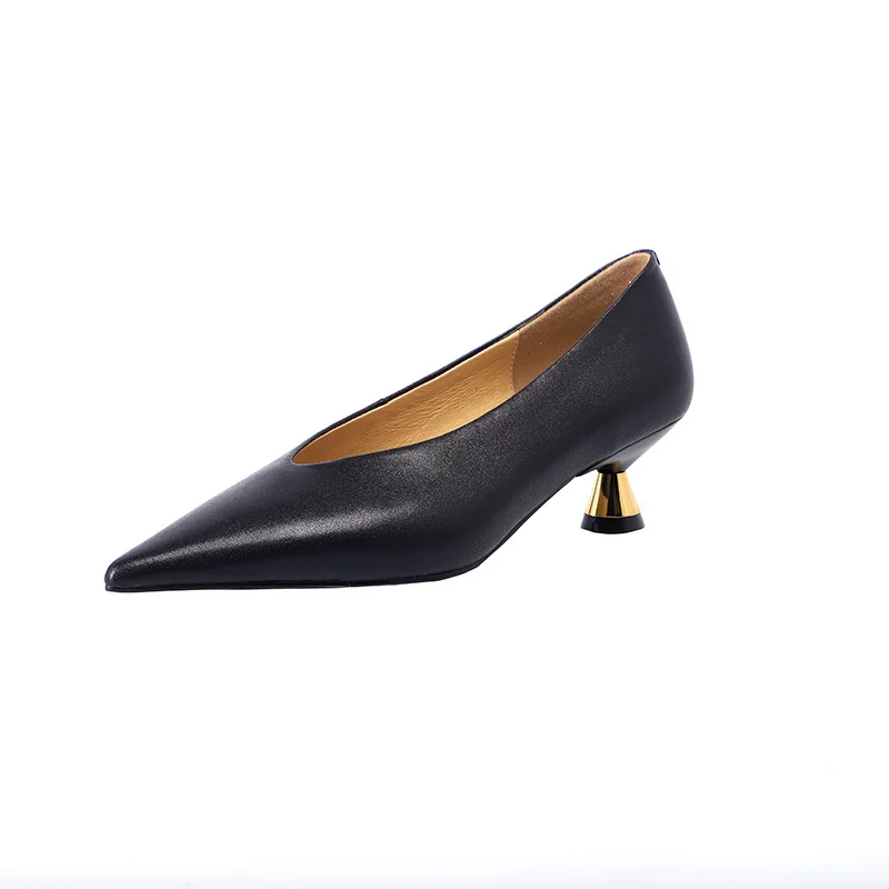 Spring High-Quality Women Shoes Real Leather Pointed Toe Concise Design Soft Casual Comfortable Fashion Ladies Single Shoes
Spring High-Quality Women Shoes Real Leather Pointed Toe Concise Design Soft Casual Comfortable Fashion Ladies Single Shoes