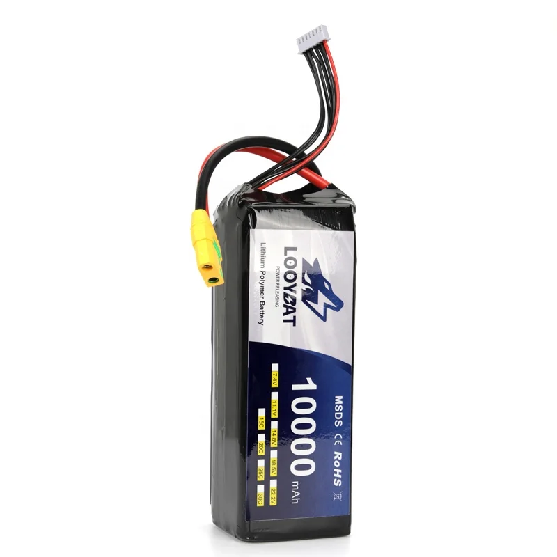 Lithium Polymer Batteries Manufacturer Lipo 6S 22.2V 10000mAh High Capacity Drone Batteries
Lithium Polymer Batteries Manufacturer Lipo 6S 22.2V 10000mAh High Capacity Drone Batteries