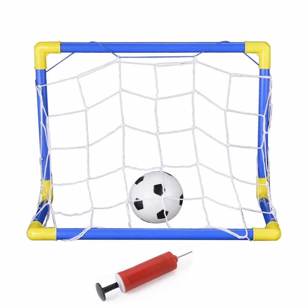 Sports Kids Mini Soccer Goal Set - Backyard/Indoor Mini Net and Ball Set with Pump Portable Folding Youth Soccer Goal Set Blue
Sports Kids Mini Soccer Goal Set - Backyard/Indoor Mini Net and Ball Set with Pump Portable Folding Youth Soccer Goal Set Blue