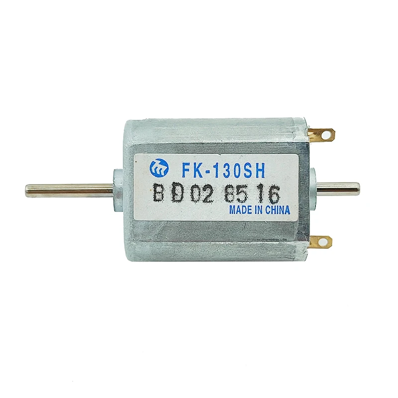 Mabuchi FK-130SH-09450 Dual Shaft Mini 130 Motor DC 12V-24V 15000RPM High Speed 20mm Electric Motor DIY Car AV Device Toy Model
Mabuchi FK-130SH-09450 Dual Shaft Mini 130 Motor DC 12V-24V 15000RPM High Speed 20mm Electric Motor DIY Car AV Device Toy Model