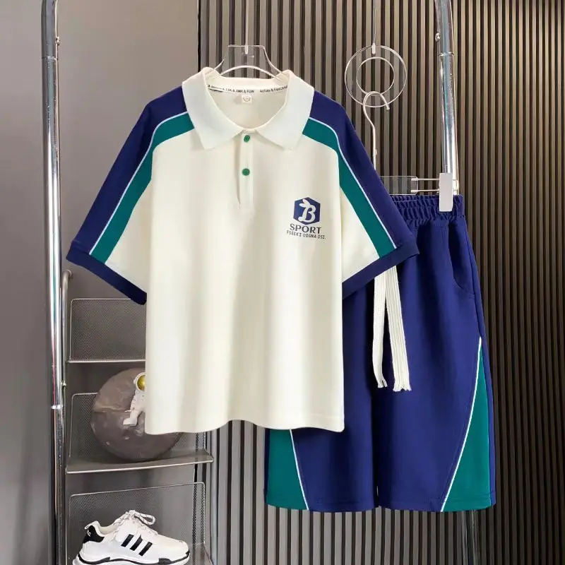 Korean Kid Boy Girl Set Summer Children's Tennis Golf Suit 2Pcs Outfits Clothes Lapel Cotton Tshirts Top and Shorts Loungewear
Korean Kid Boy Girl Set Summer Children's Tennis Golf Suit 2Pcs Outfits Clothes Lapel Cotton Tshirts Top and Shorts Loungewear